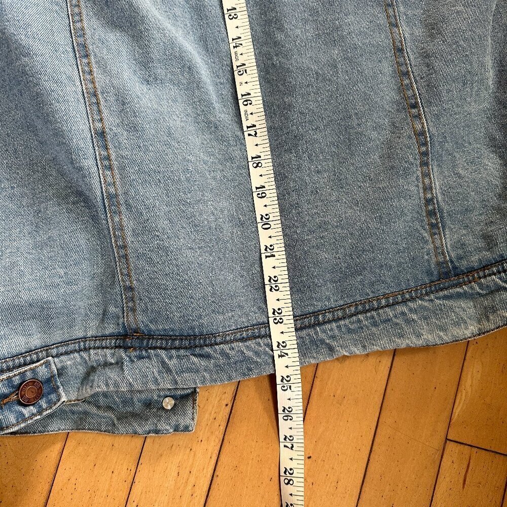 TILLY'S RSQ Sherpa Lined Denim Trucker Jean Jacket - small - Picture 11 of 13